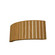 Slatted Two Light Wall Lamp in Louro Freijo (486|403909)