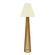 Slatted One Light Floor Lamp in Louro Freijo (486|36109)