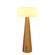 Conical One Light Floor Lamp in Teak (486|300412)