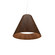Conical LED Pendant in Imbuia (486|295LED06)