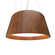 Conical LED Pendant in Imbuia (486|258LED06)