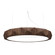 Facet LED Pendant in American Walnut (486|1357LED18)