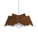 Physalis One Light Pendant in Imbuia (486|128306)