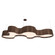 Organic LED Pendant in American Walnut (486|1258LED18)