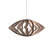 Clean One Light Pendant in American Walnut (486|124318)