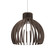 Stecche di Legno One Light Pendant in American Walnut (486|123718)