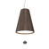 Conical LED Pendant in American Walnut (486|1130CLED18)