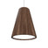 Conical One Light Pendant in American Walnut (486|113018)