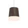 Conical LED Pendant in American Walnut (486|1100LED18)