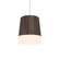 Conical One Light Pendant in American Walnut (486|110018)