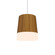 Conical One Light Pendant in Teak (486|110012)
