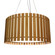 Slatted LED Pendant in Teak (486|1096LED12)