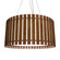 Slatted LED Pendant in Imbuia (486|1095LED06)