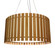 Slatted Three Light Pendant in Teak (486|109312)
