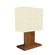 Clean One Light Table Lamp in Imbuia (486|102406)