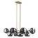 Lunette Ten Light Island Pendant in Aged Brass (106|TP20036AB)