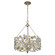 Vitozzi Three Light Chandelier in Antique Silver Leaf (106|TP10001ASL)