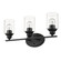 Gemma Three Light Vanity in Matte Black (106|IN41452BK)