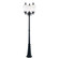Acorn Three Head Post Mount in Matte Black (106|5369BKWH)