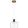 Port Nine Chardonnay LED Pendant in Antique Brushed Brass (18|63141LEDDABBCLR)