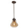 Pioneer One Light Pendant in Distressed Bronze (18|55545DBRZAMB)