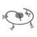 Mirage Four Light Cluster Spot in Brushed Steel (18|52222BS)