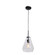 Clear Geo One Light Pendant in Black (18|50937BLCLR)