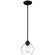 Vintage LED Pendant in Matte Black (18|28103LEDDLPMBLCLR)