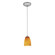 Sherry One Light Pendant in Brushed Steel (18|280691CBSAMB)