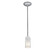 Glass'n Glass Cylinder One Light Pendant in Brushed Steel (18|280331RBSCLOP)