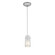 Glass'n Glass Cylinder One Light Pendant in Brushed Steel (18|280331CBSCLOP)