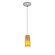 Glass'n Glass Cylinder One Light Pendant in Brushed Steel (18|280331CBSCLAM)