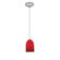 Champagne One Light Pendant in Brushed Steel (18|280121CBSRED)