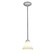 Martini One Light Pendant in Brushed Steel (18|280041RBSWHT)