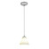 Martini One Light Pendant in Brushed Steel (18|280041CBSWHT)