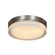 Solid LED Flush Mount in Brushed Steel (18|20775LEDDBSOPL)