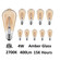 Bulbs Light Bulb in Amber (401|ST19K2700W410)