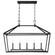 Townsend Five Light Linear Chandelier in Matte Black (51|1424589)