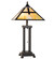 Cross Mission Two Light Table Lamp in Mahogany Bronze (57|262041)