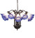 Blue/White 12 Light Chandelier in Mahogany Bronze (57|261736)