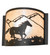 Running Horses One Light Wall Sconce in Wrought Iron (57|259844)