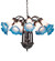 Pink/Blue 12 Light Chandelier in Mahogany Bronze (57|16095)