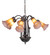 Amber/Purple Seven Light Chandelier in Mahogany Bronze (57|11674)