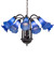 Blue 12 Light Chandelier in Mahogany Bronze (57|10336)
