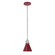 Uno One Light Pendant in Barn Red with Brushed Nickel (518|PEB4055596C26)