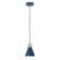 Uno One Light Pendant in Navy w/Brushed Nickel (518|PEB4055096C26)