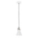 Uno One Light Pendant in White w/Brushed Nickel (518|PEB4054496C27)