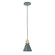 Uno One Light Pendant in Slate Gray w/Brushed Brass (518|PEB4054091C26)