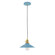 Uno One Light Pendant in Light Blue w/Brushed Brass (518|PEB4045491C16)