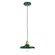 Uno One Light Pendant in Forest Green w/Brushed Brass (518|PEB4014291C25)